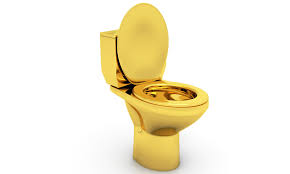 gold toilet